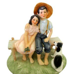 Vintage Norman Rockwell Young "Sweet Serenade" Gorham Bone China Collectible